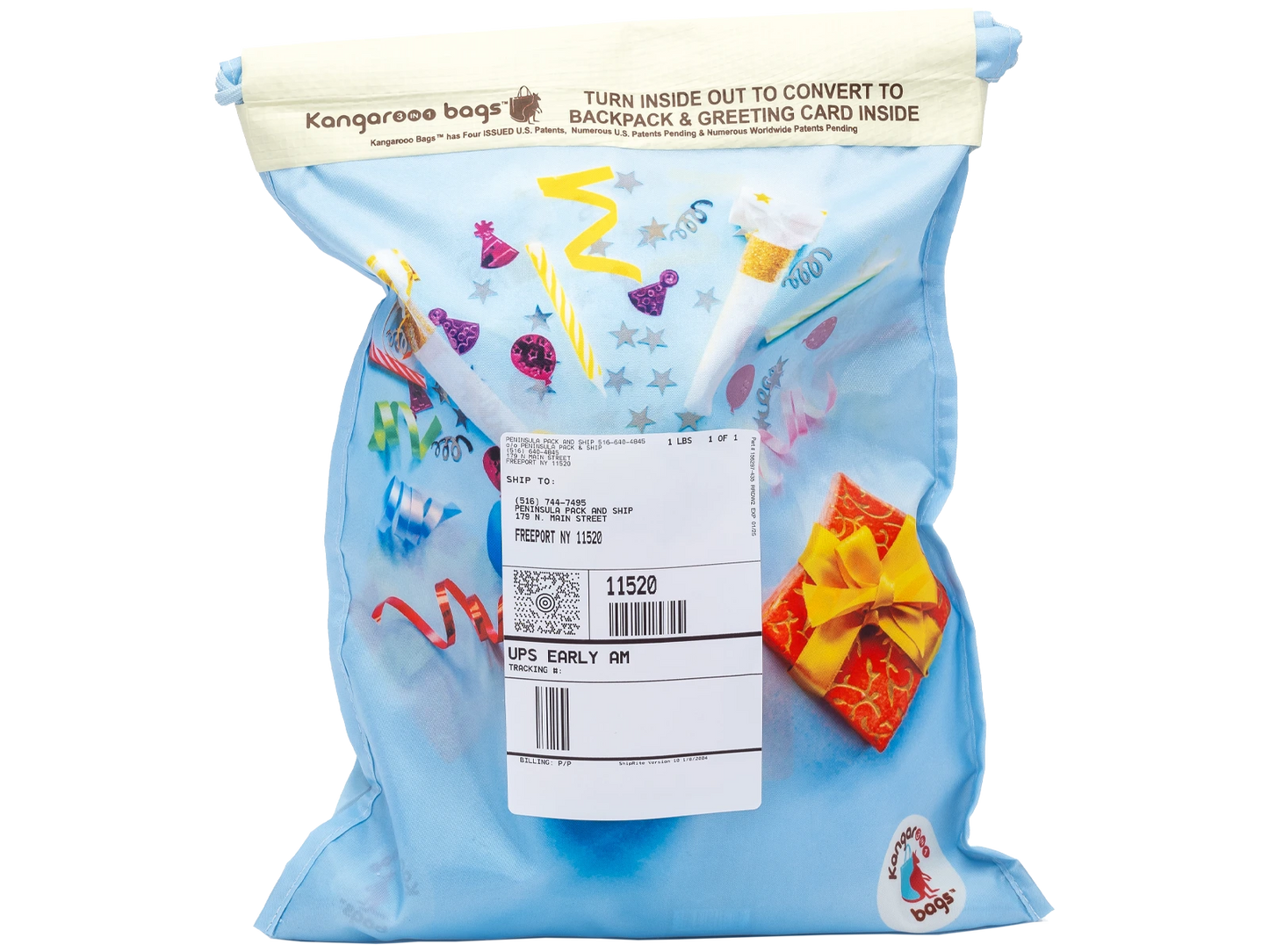 Backpack Surprise Mailer with Label