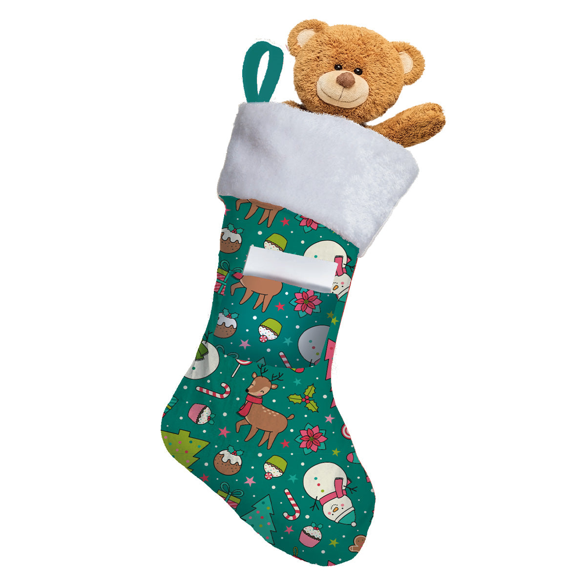 Jolly Jamboree Large 3-in-1 Christmas Stocking: Stocking, Gift Mailer & Greeting Card