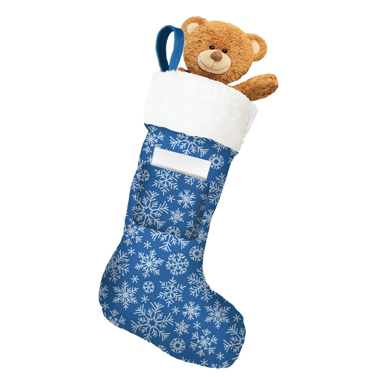 Winter Whirl Large 3-in-1 Christmas Stocking: Stocking, Gift Mailer & Greeting Card