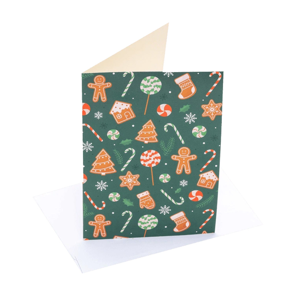 Gingerbread Galore Medium 3-in-1 Kangarooo Bag™: Tote Bag, Gift Mailer & Greeting Card
