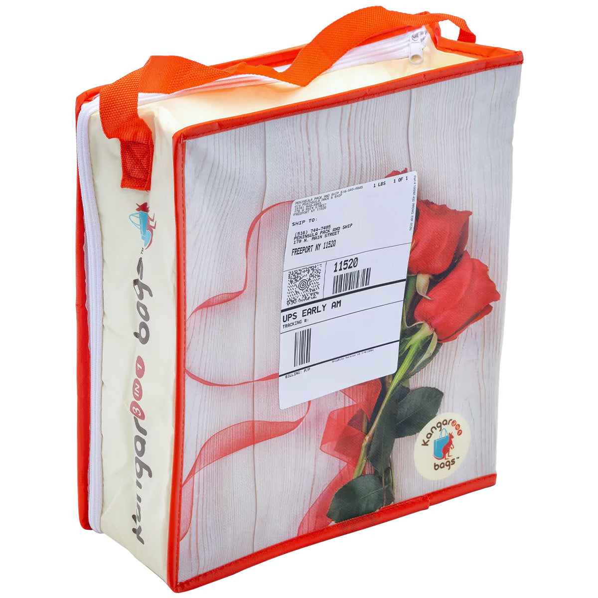 Floral Freeze 3-in-1 Insulated Kangarooo Bag™: Cooler Bag, Gift Mailer & Greeting Card