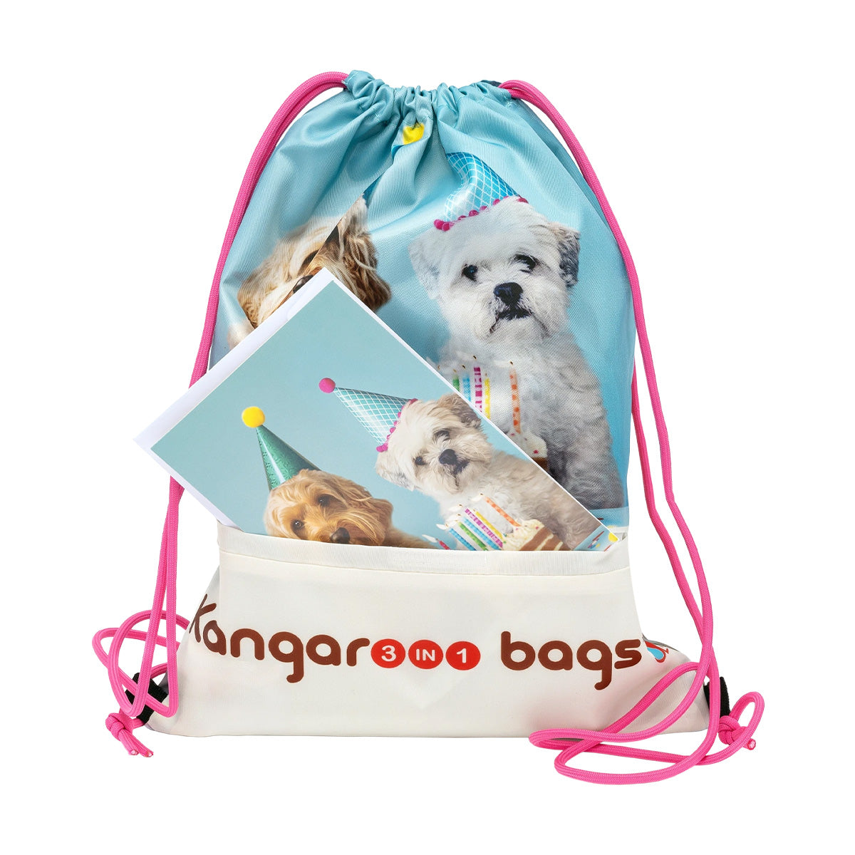 Pooch Pouch 3-in-1 Kangarooo Bag™: Backpack, Gift Mailer & Greeting Card