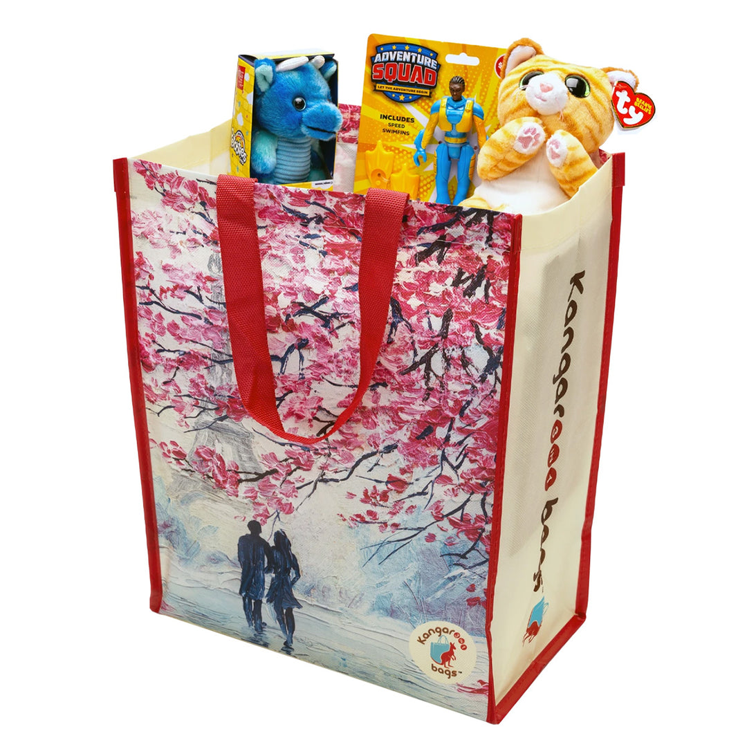 Floral Frolic Medium 3-in-1 Kangarooo Bag™: Tote Bag, Gift Mailer & Greeting Card