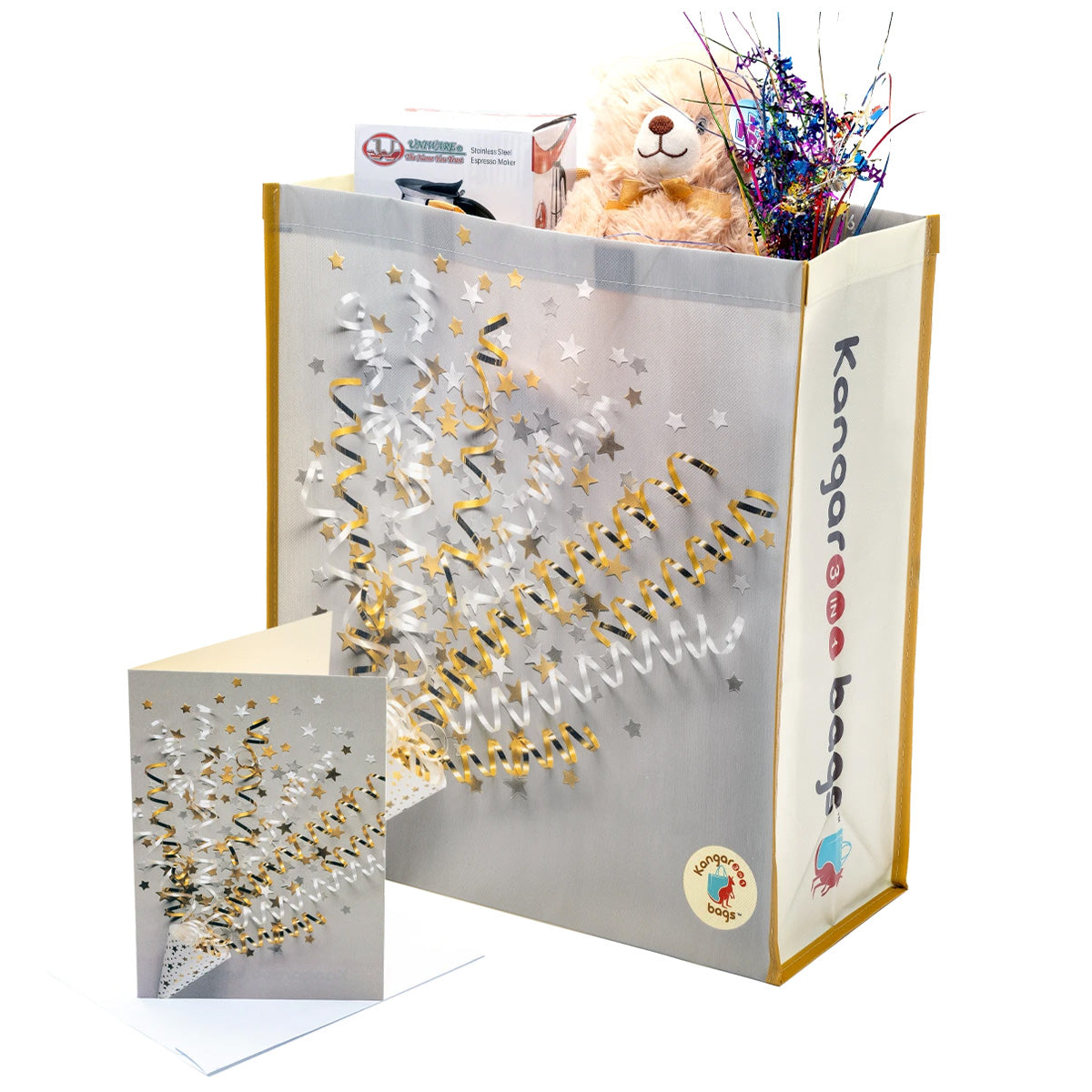 Streamer Sack Large 3-in-1 Kangarooo Bag™: Tote Bag, Gift Mailer & Greeting Card