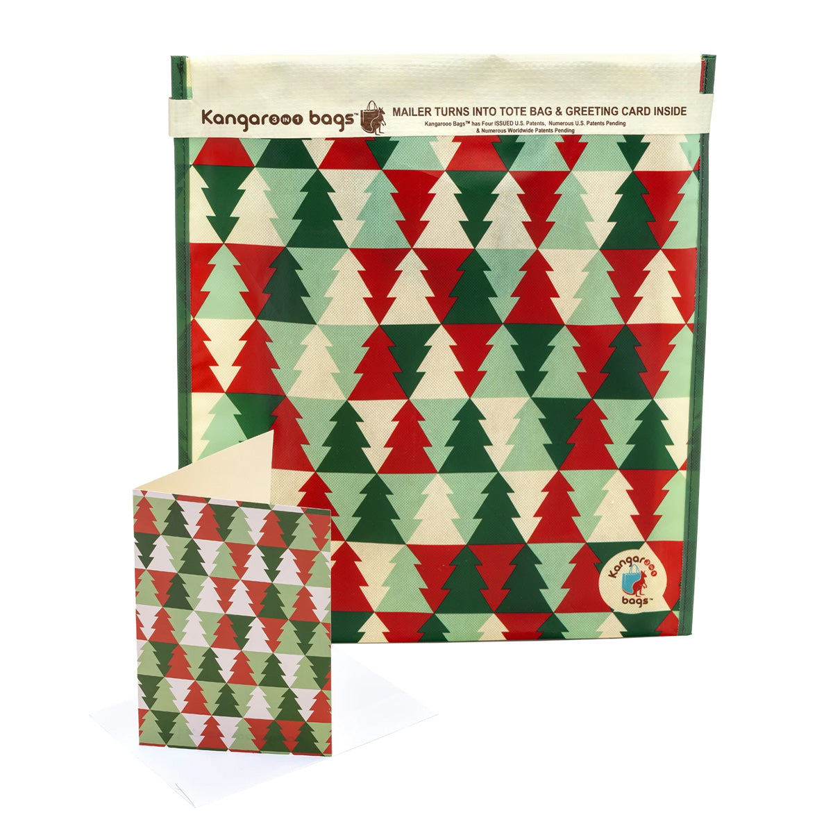 Evergreen Express Large 3-in-1 Kangarooo Bag™: Tote Bag, Gift Mailer & Greeting Card