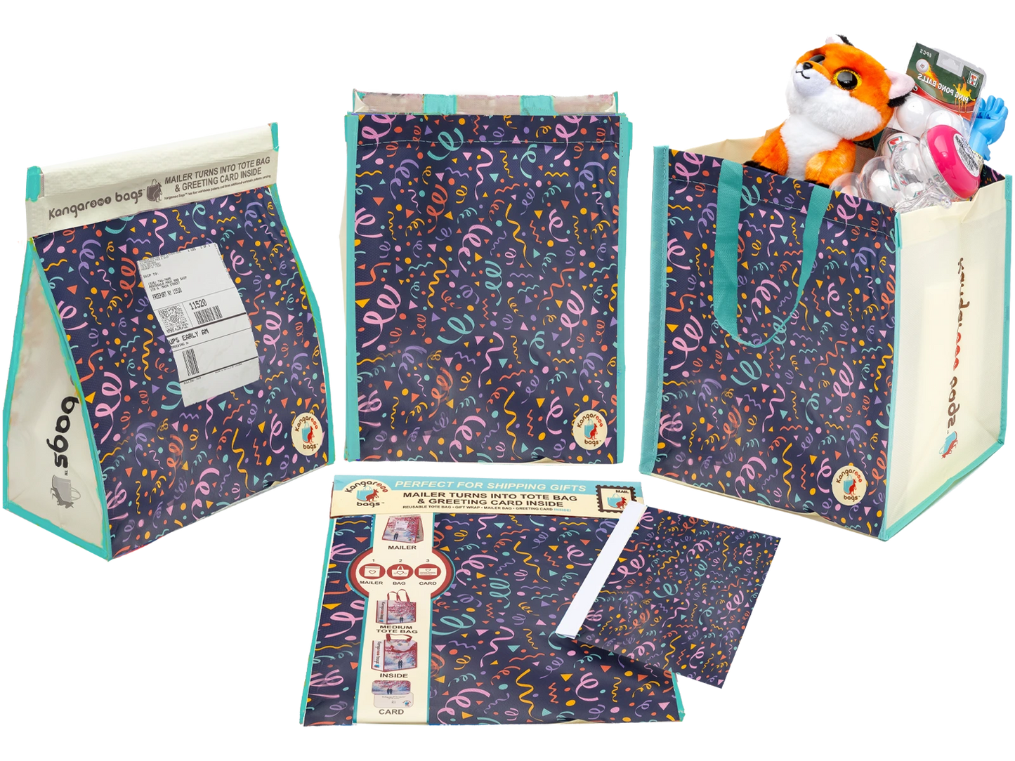 Tote Bag Mailer Party Streamer