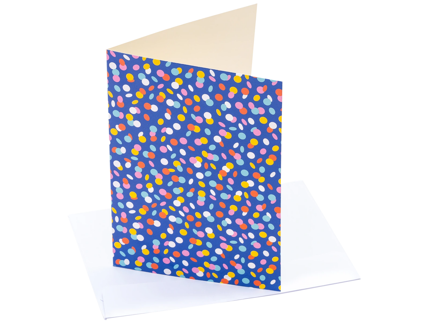 Greeting Card Blue Confetti