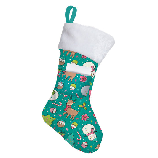 Jolly Jamboree Large 3-in-1 Christmas Stocking: Stocking, Gift Mailer & Greeting Card