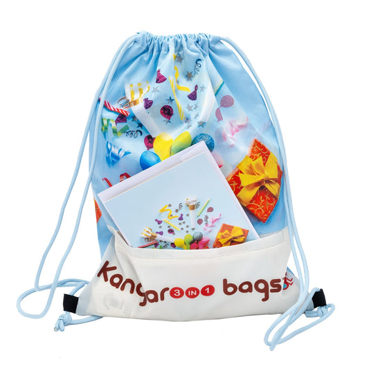 Epic Surprise 3-in-1 Kangarooo Bag™: Backpack, Gift Mailer & Greeting Card