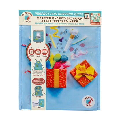 Epic Surprise 3-in-1 Kangarooo Bag™: Backpack, Gift Mailer & Greeting Card