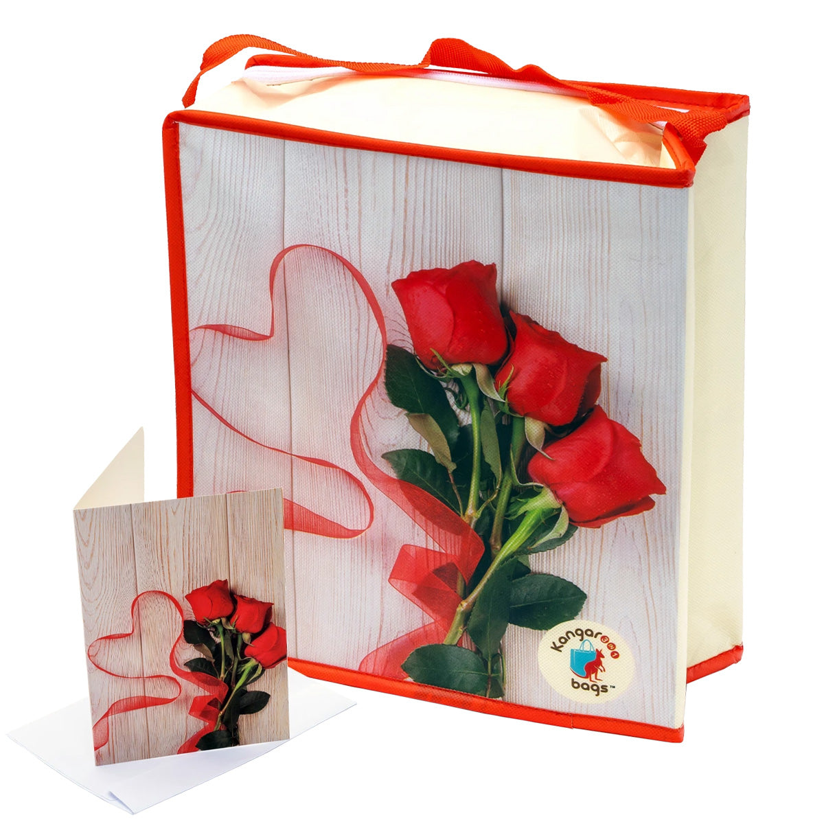 Floral Freeze 3-in-1 Insulated Kangarooo Bag™: Cooler Bag, Gift Mailer & Greeting Card
