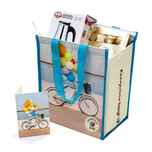 Pedal Pouch 3-in-1 Insulated Kangarooo Bag™: Lunch Bag, Gift Mailer & Greeting Card