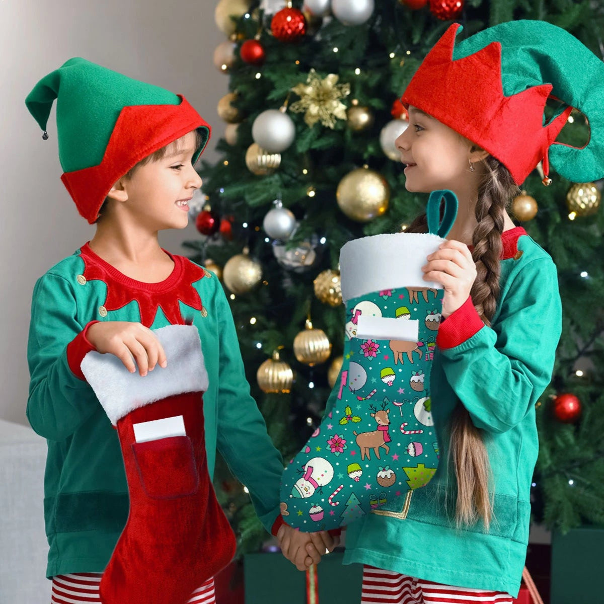 Christmas stocking gift bag