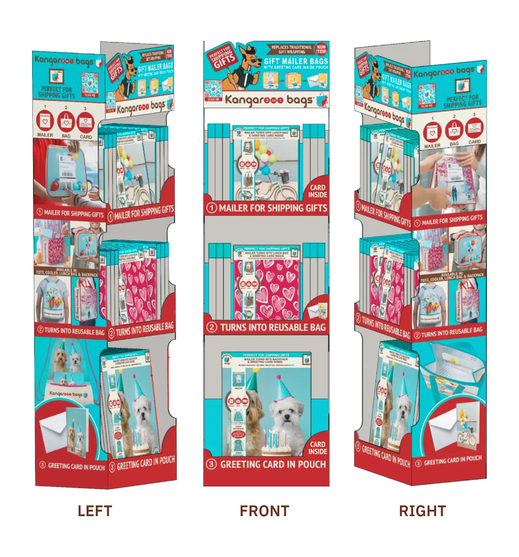 Retail Floor Displays for Mailer Gift Bags