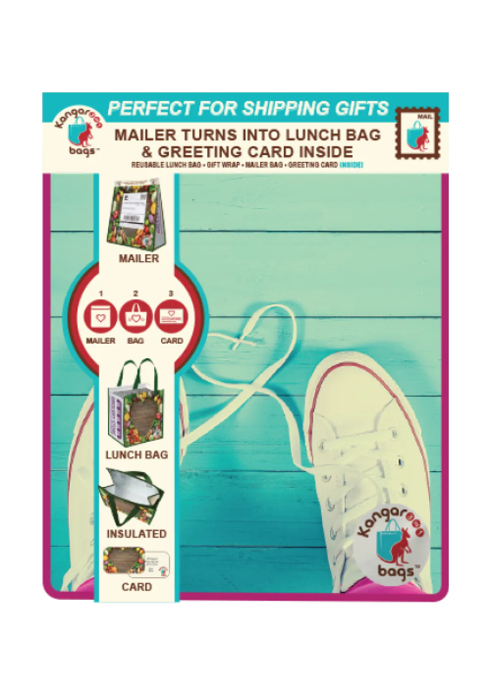 Insulated Lunch Bag Mailer Retail Packing