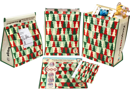 tote bag mailer large houndstooth